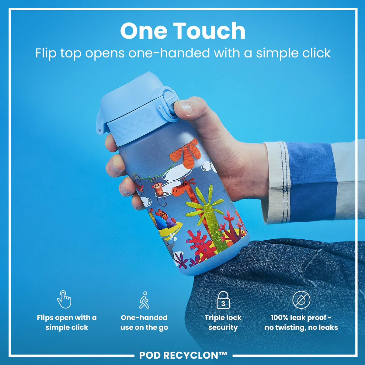 ION8 350ML Pod Safari Waterbottle