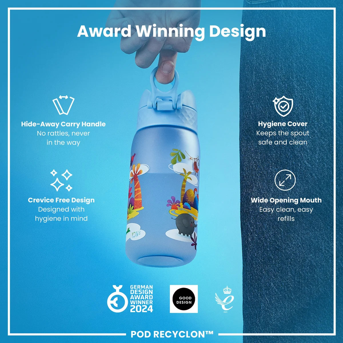 ION8 350ML Pod Safari Waterbottle
