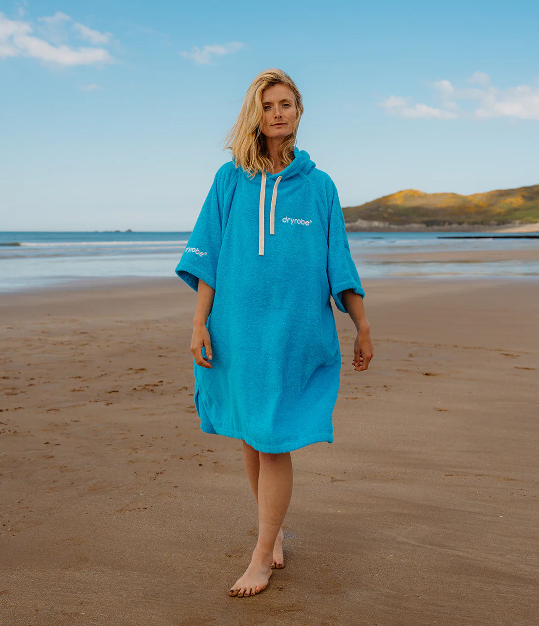 Dryrobe Organic Towel Changing Robe Blue