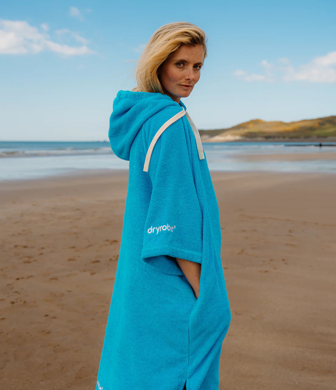 Dryrobe Organic Towel Changing Robe Blue