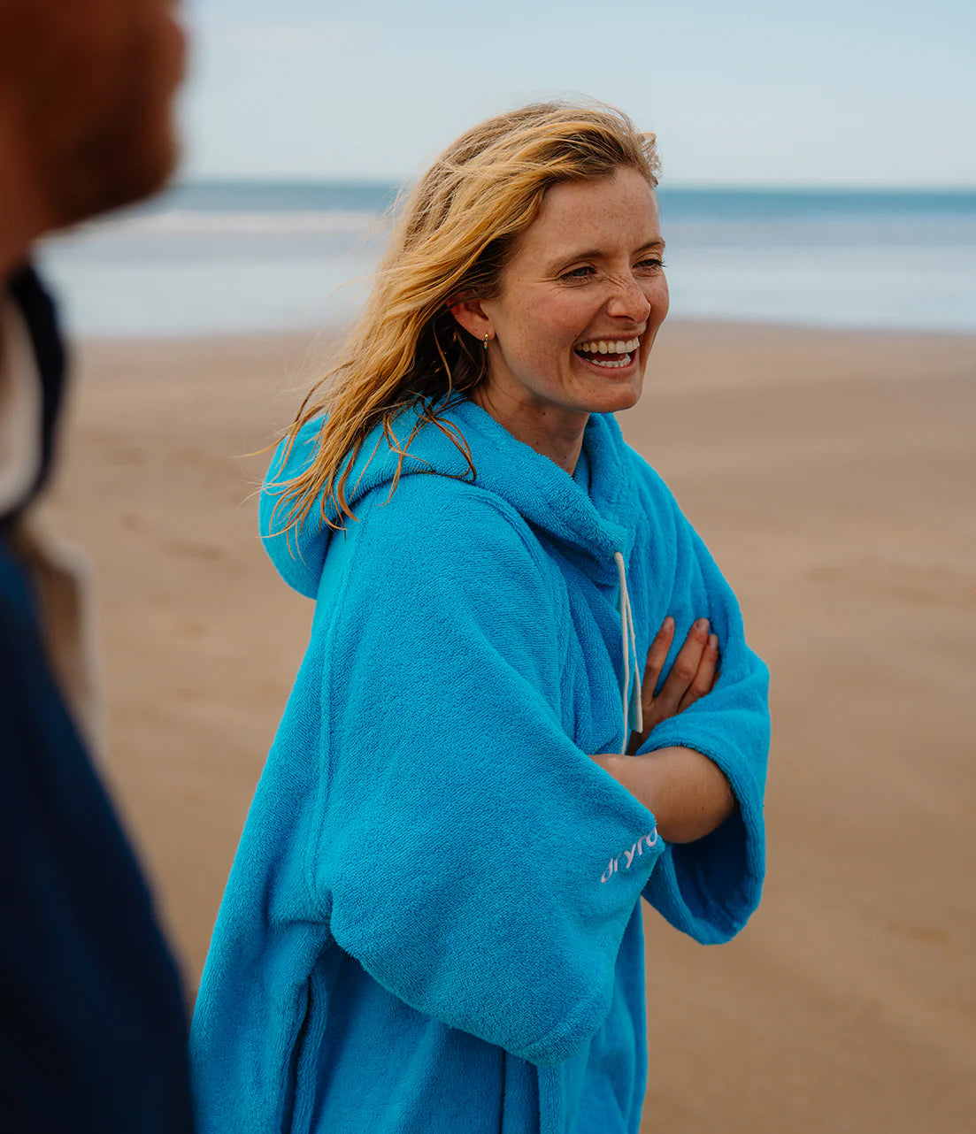 Dryrobe Organic Towel Changing Robe Blue