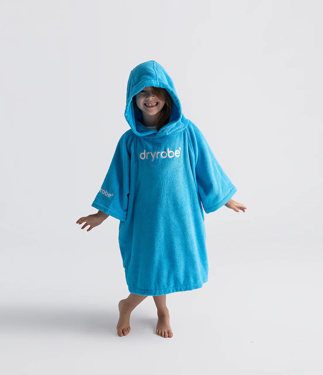 Dryrobe Organic Towel Changing Robe Kids Blue