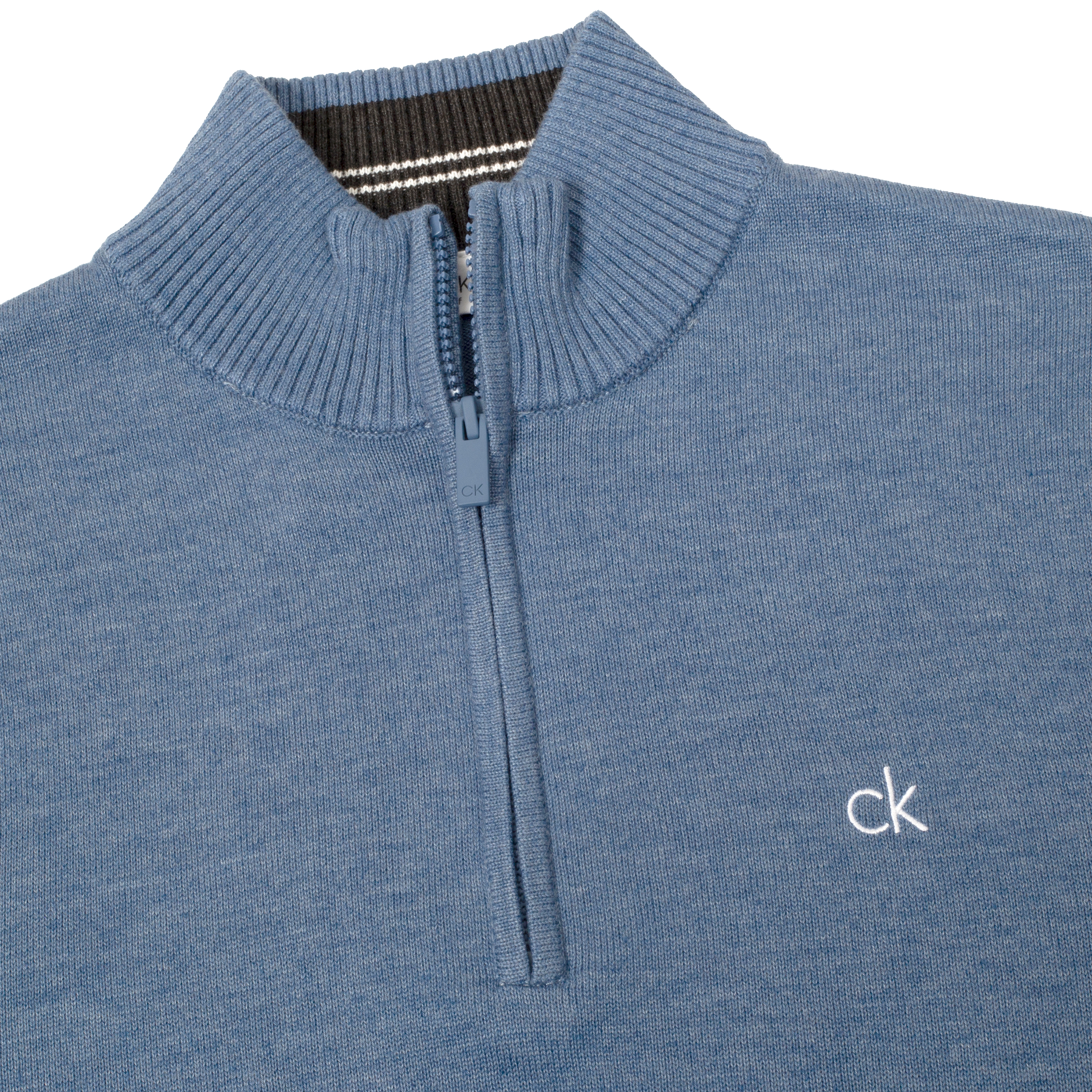 Calvin Klein Avenue Half Zip Sweater Blue