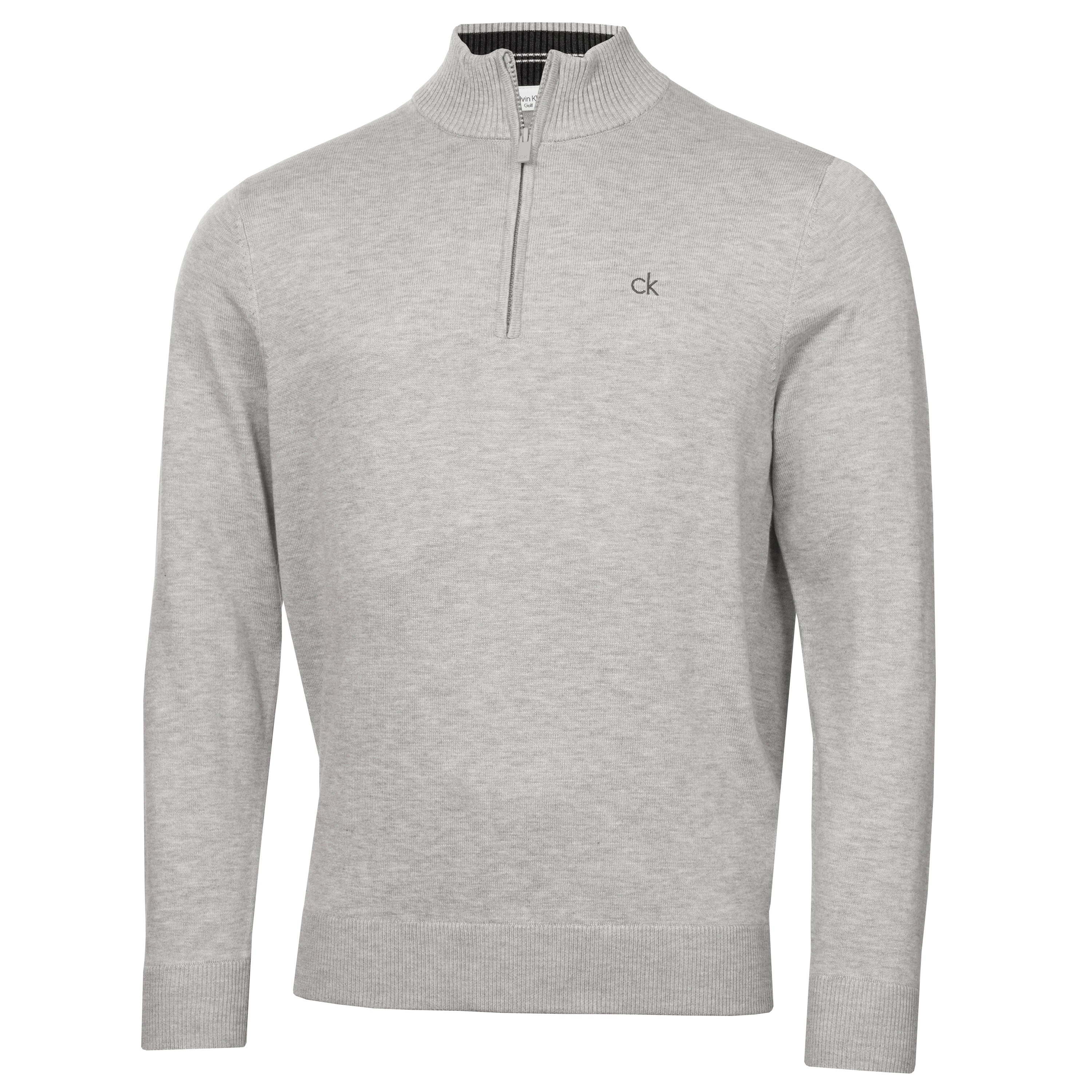 Calvin Klein Avenue Half Zip Sweater Grey