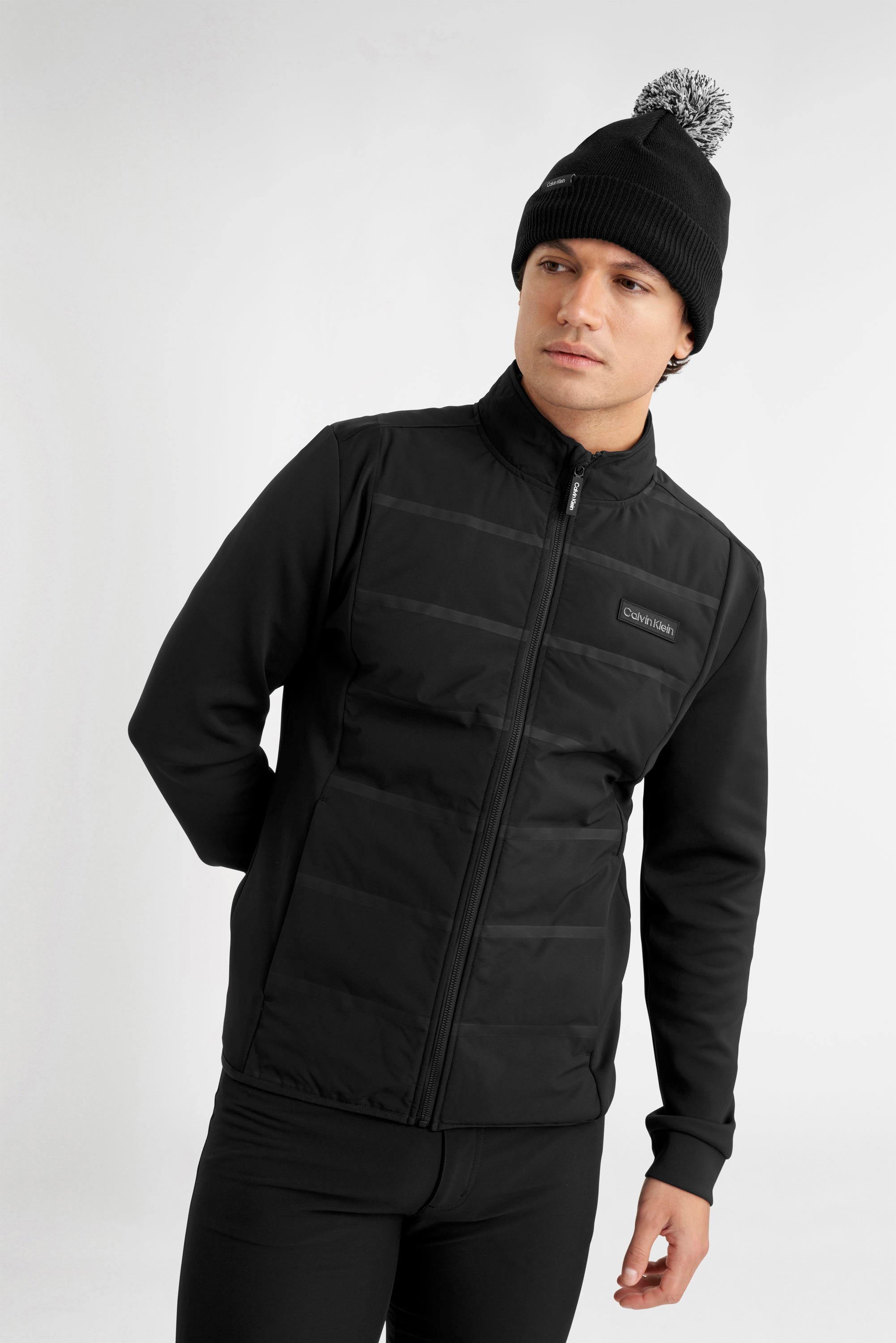 Calvin Klein Golf Linden Bobble Beanie Black