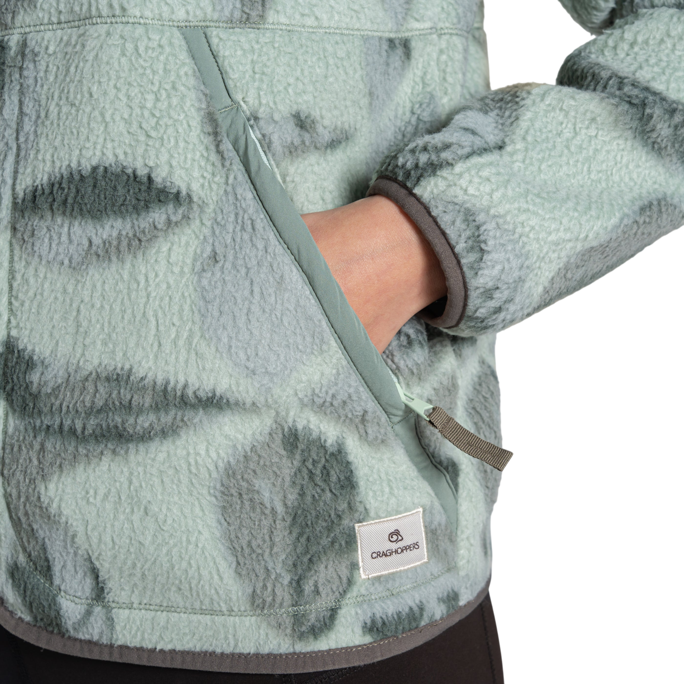 Craghoppers Women's Dante Full Zip Fleece | Sage Print