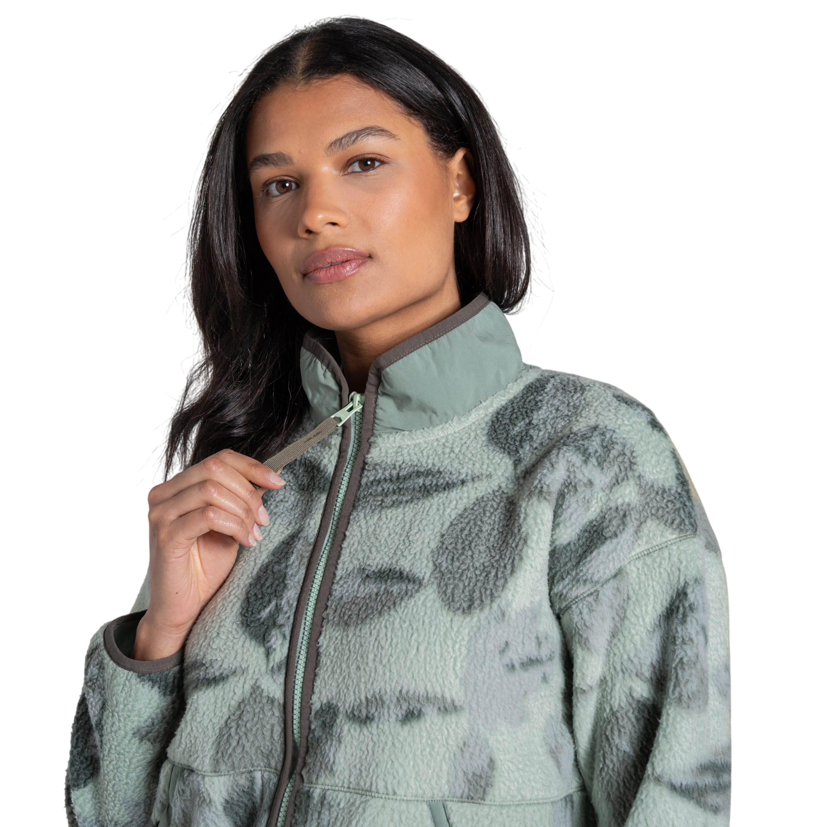 Craghoppers Women's Dante Full Zip Fleece | Sage Print
