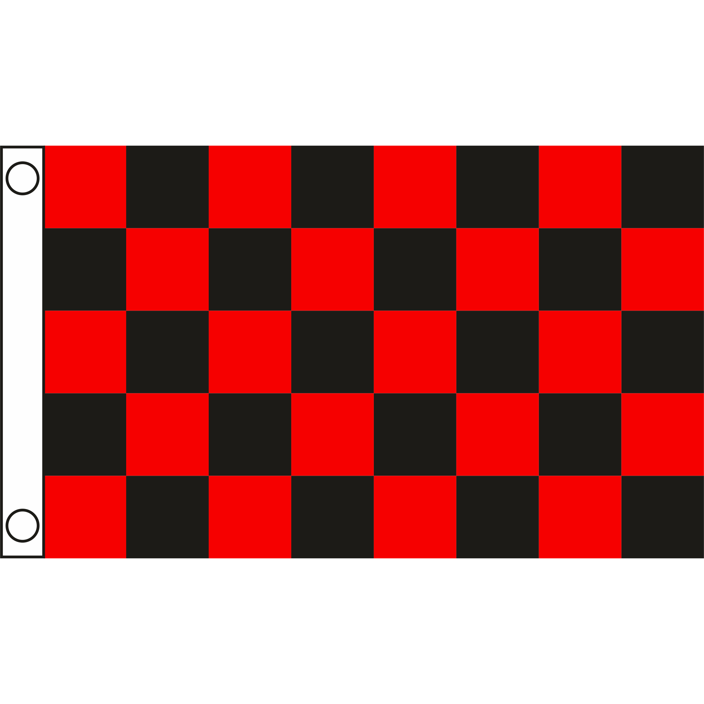 TCF 5X3 Checker Flag Black Red