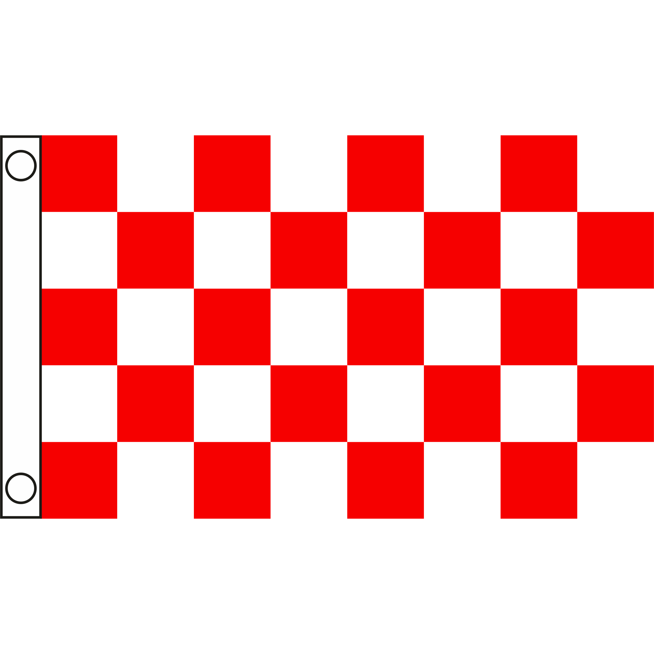 TCF 5X3 Checker Flag Red White