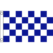TCF 5X3 Checker Flag Royal White