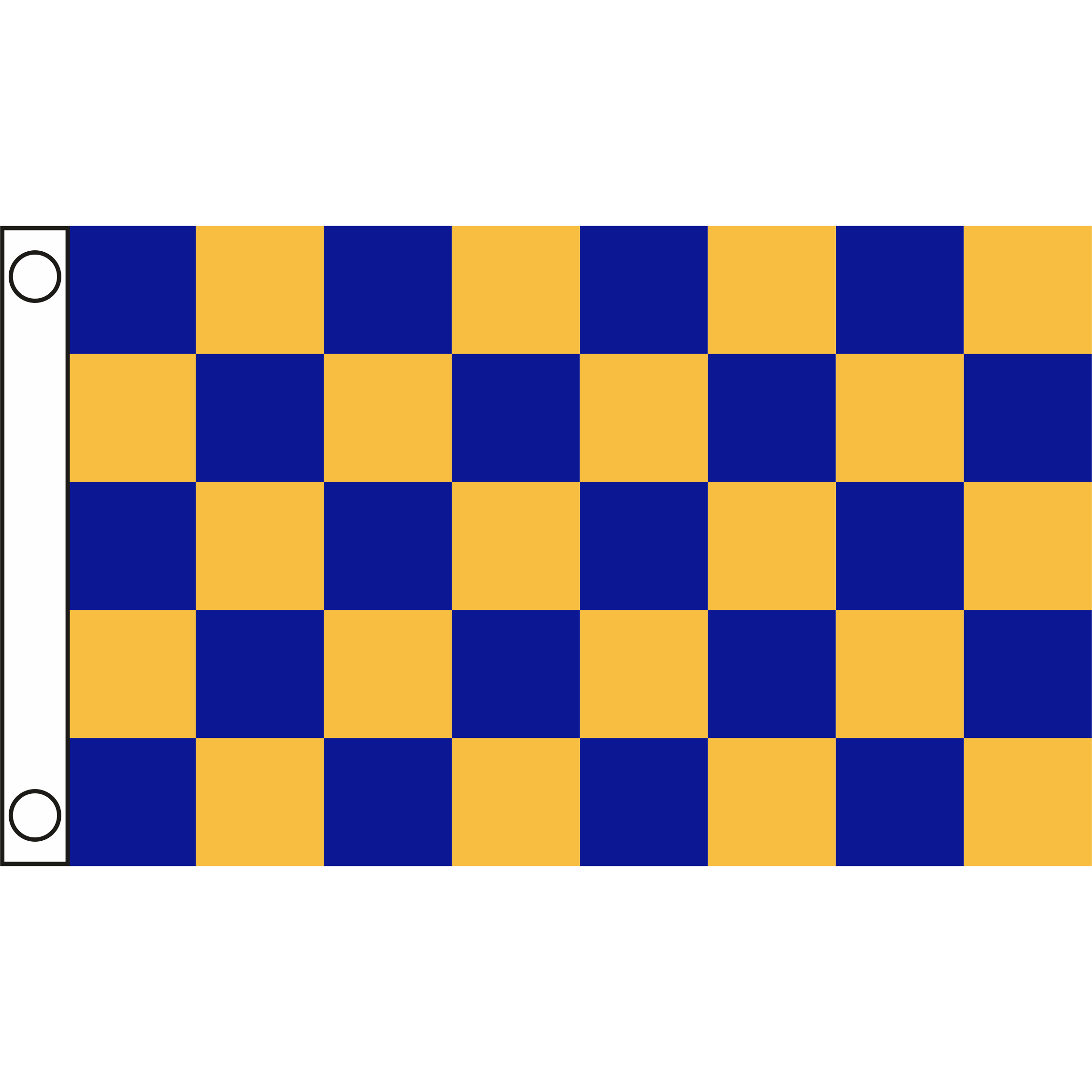 TCF 5X3 Checker Flag Royal Amber