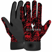 McKvr David Clifford Gaelic Football Gloves Red Black