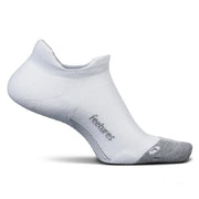 Feetures Elite Light Cushion Tab Socks White