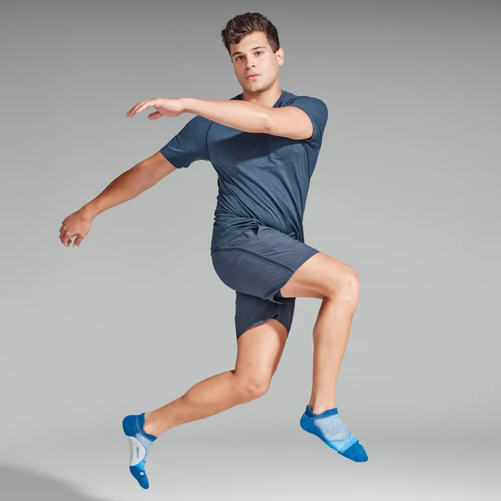 Feetures Elite Light Cushion Tab Socks Navy Mist