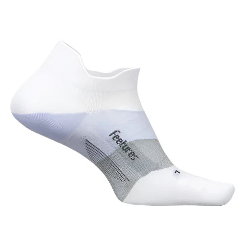 Feetures Elite Ultra Light Tab Socks White Lilatech