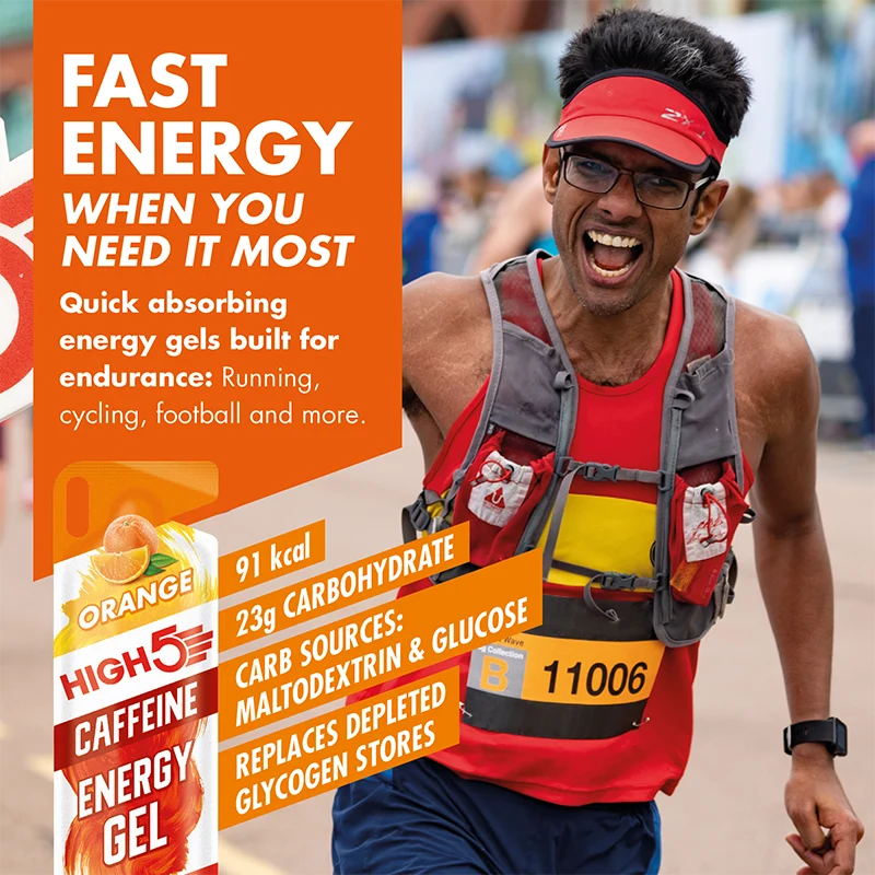 High5 Energy Gel Caffeine Orange