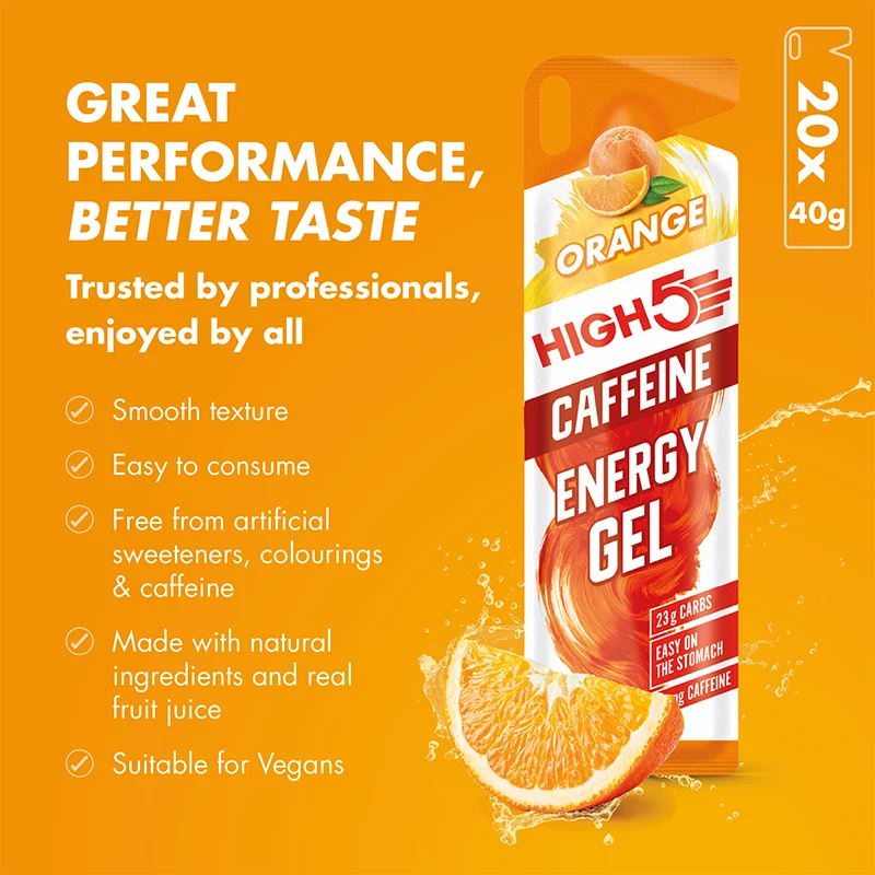 High5 Energy Gel Caffeine Orange
