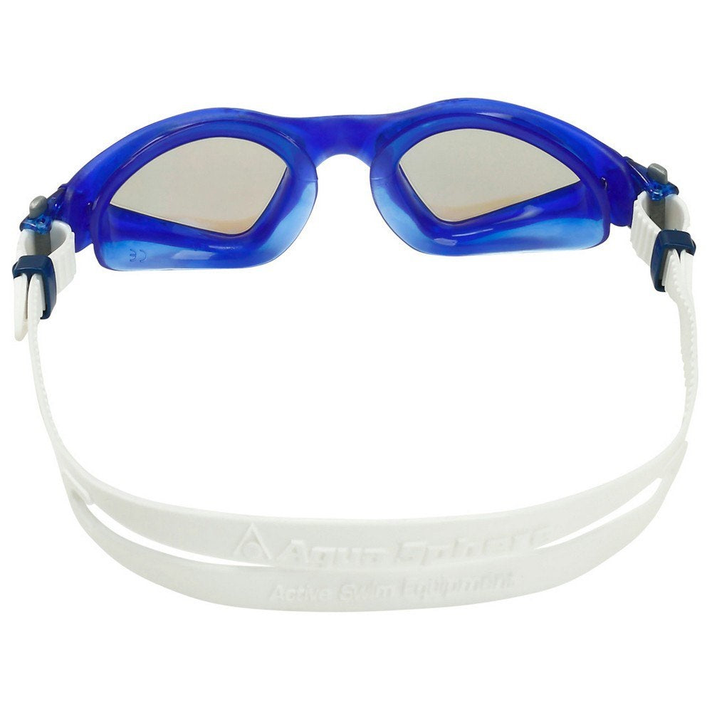 Aqua Sphere Kayenne Swimming Goggles Blue Titanium Mirrored Lens