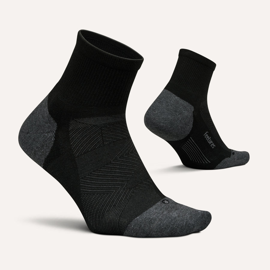 Feetures Elite Max Cushion Quarter Black