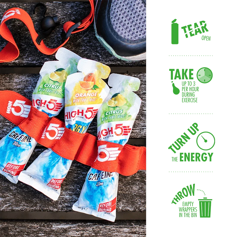 High5 Aqua Energy Gel Caffeine Citrus