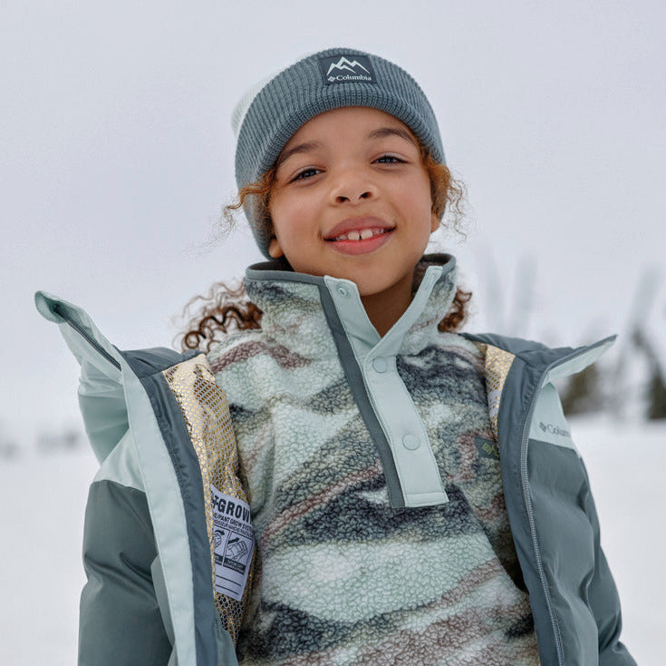 Columbia Youth Helvetia™ II Sherpa Half Snap Printed Fleece Sedona sage