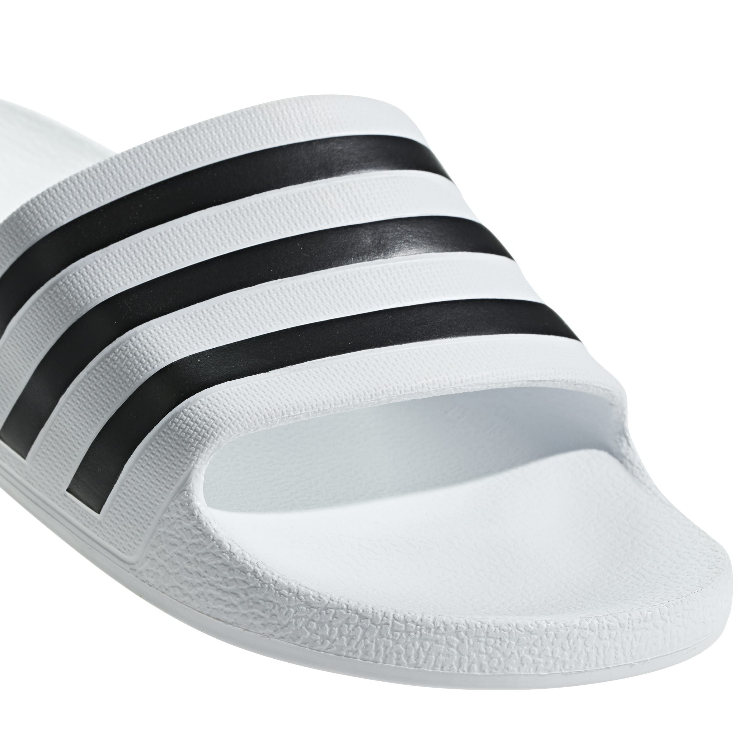 Adidas Adilette Aqua Slides White Black
