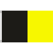 TCF 5x3 Half & Half Flag Black Amber