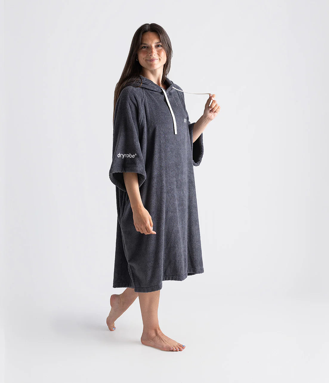 Dryrobe Organic Towel Changing Robe Dark Slate