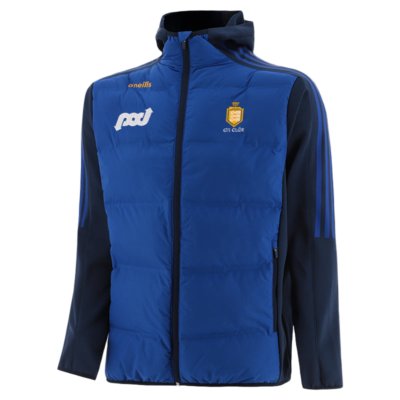 O'Neills Clare GAA Hydra Lightweight Hooded Padded Jacket Navy Royal