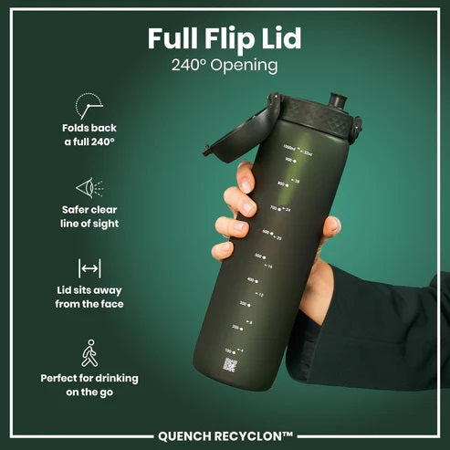 ION8 Quench 1L Waterbottle Dark Green