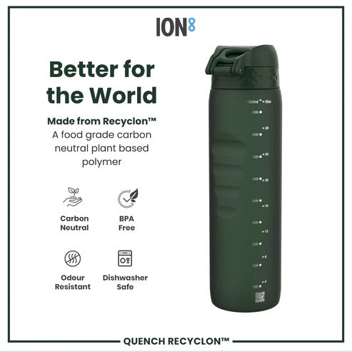 ION8 Quench 1L Waterbottle Dark Green