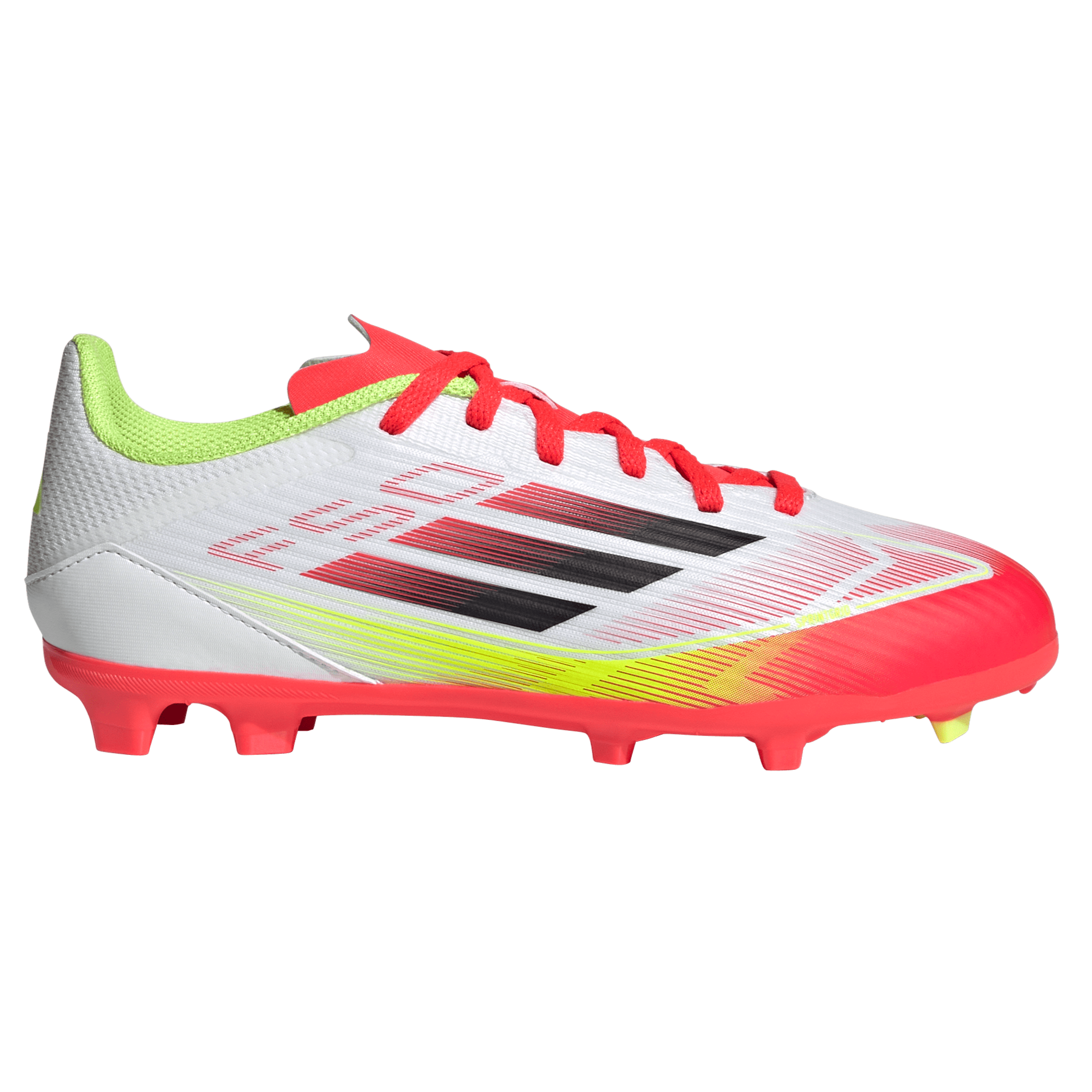Adidas F50 League Firm Ground Boots Kids White Black Yellow