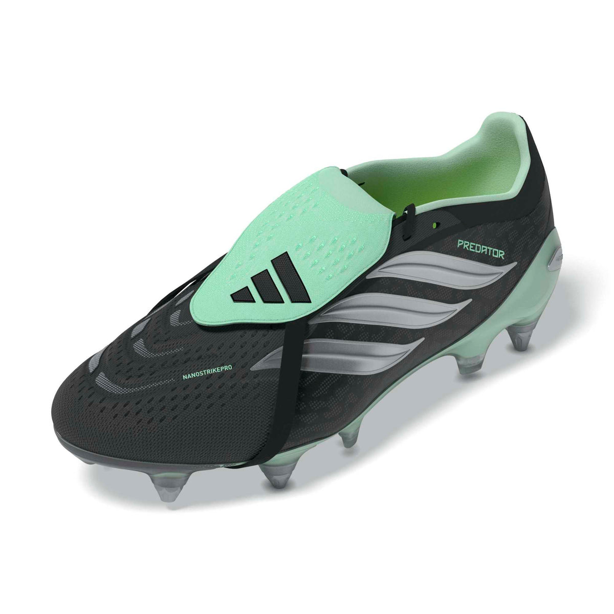 Adidas Predator Pro Fold-Over Tongue Soft Ground Football Boots Black Mint
