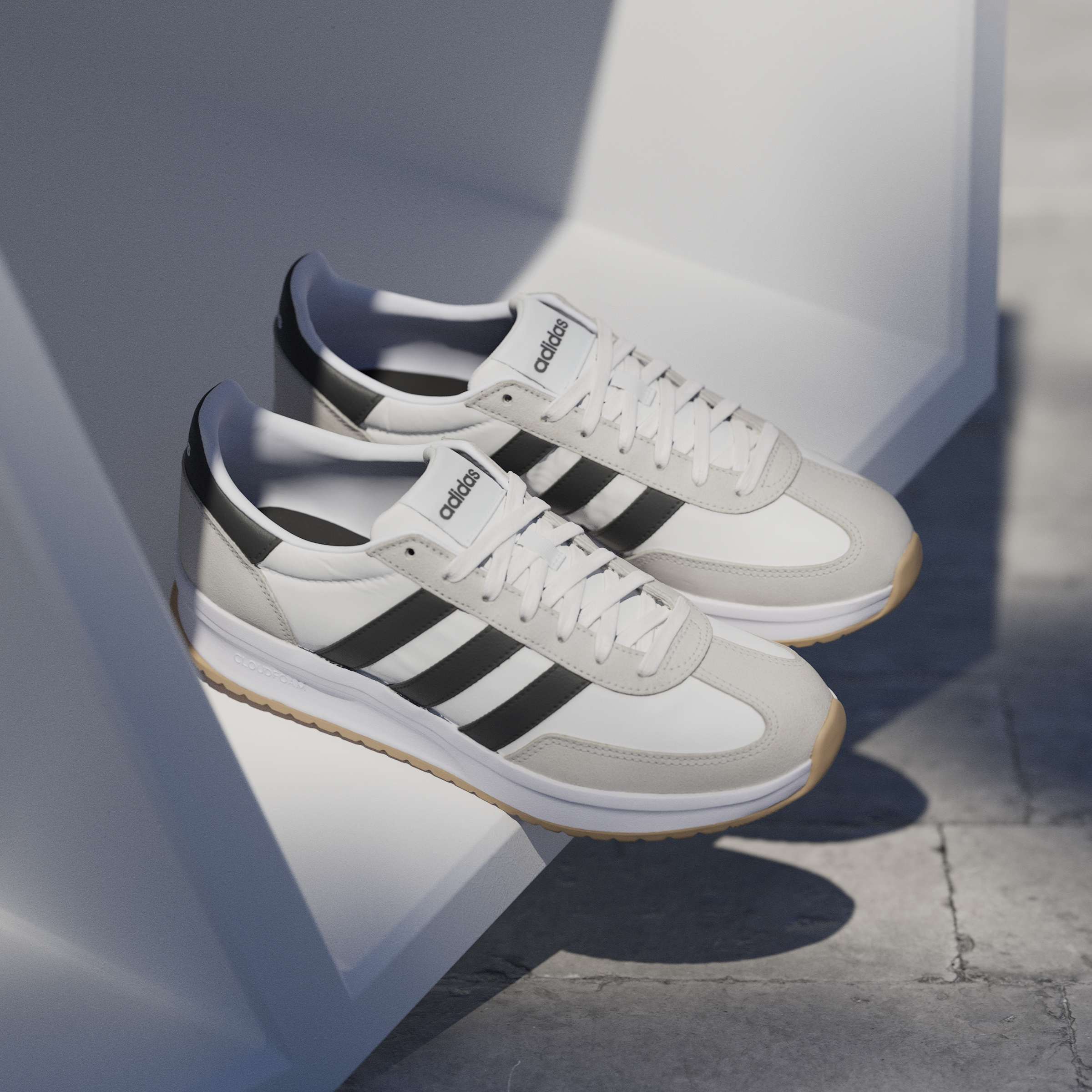 Adidas Run 70s 2.0 Trainers White Core Black