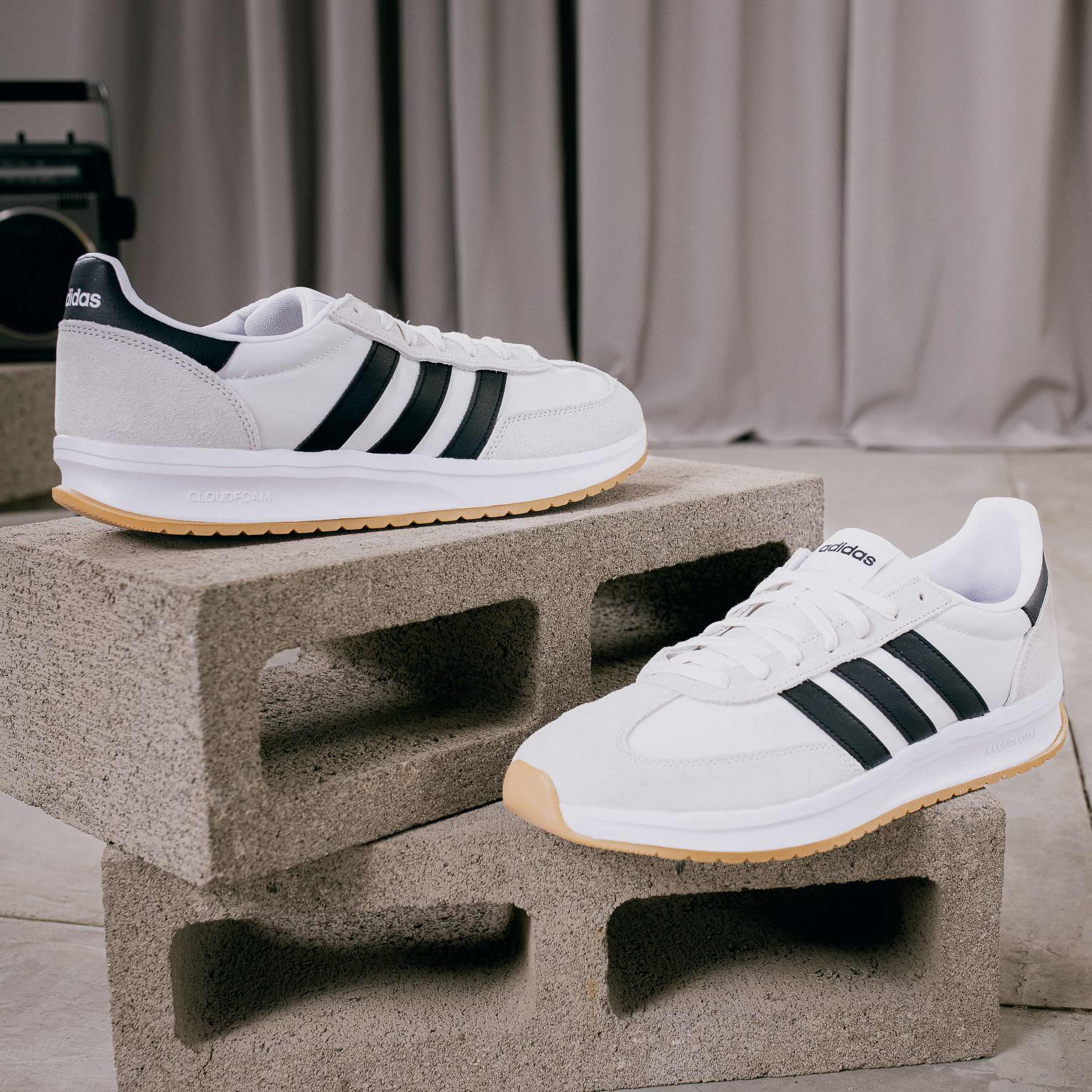 Adidas Run 70s 2.0 Trainers White Core Black