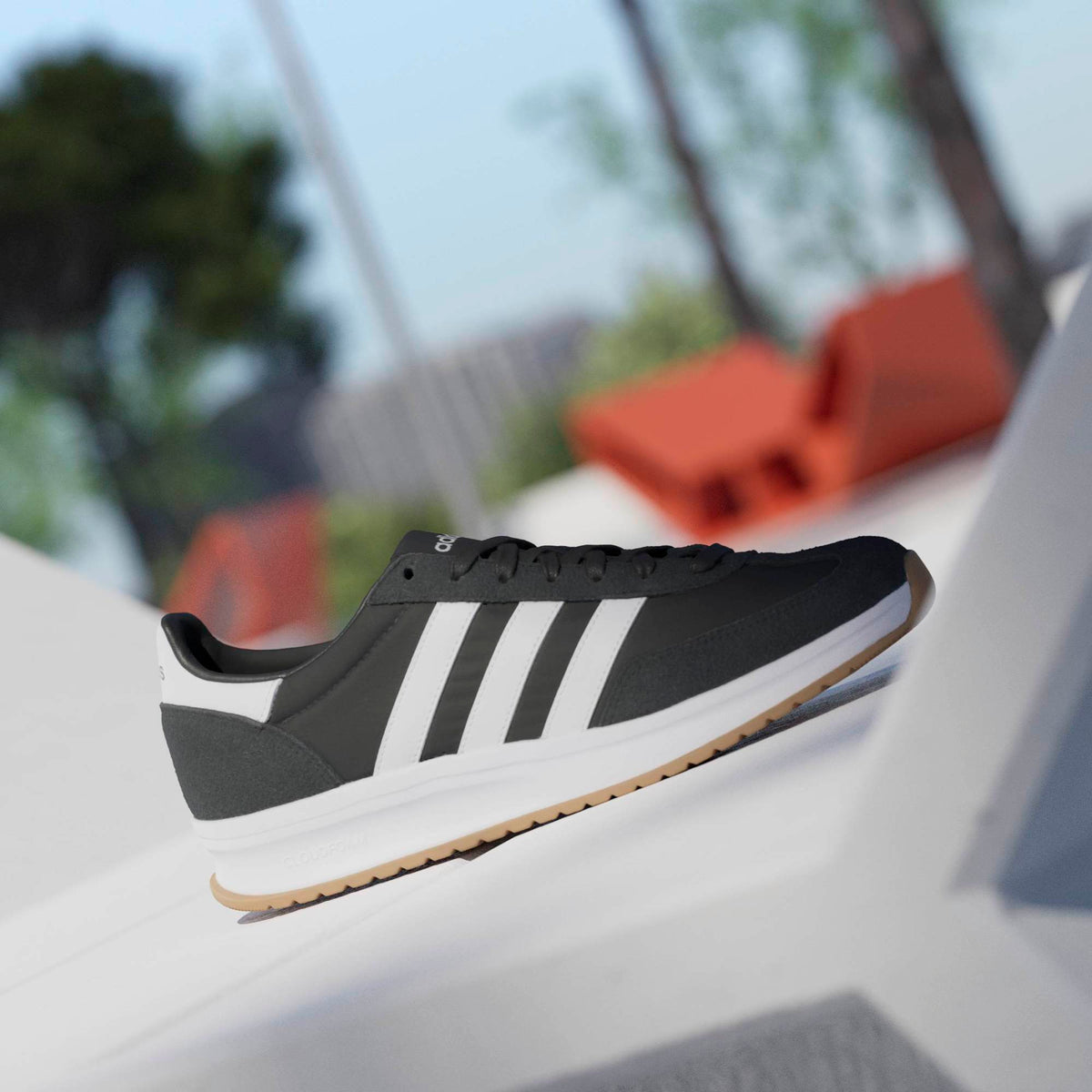 Adidas Run 70s 2.0 Trainers Shoes Black White