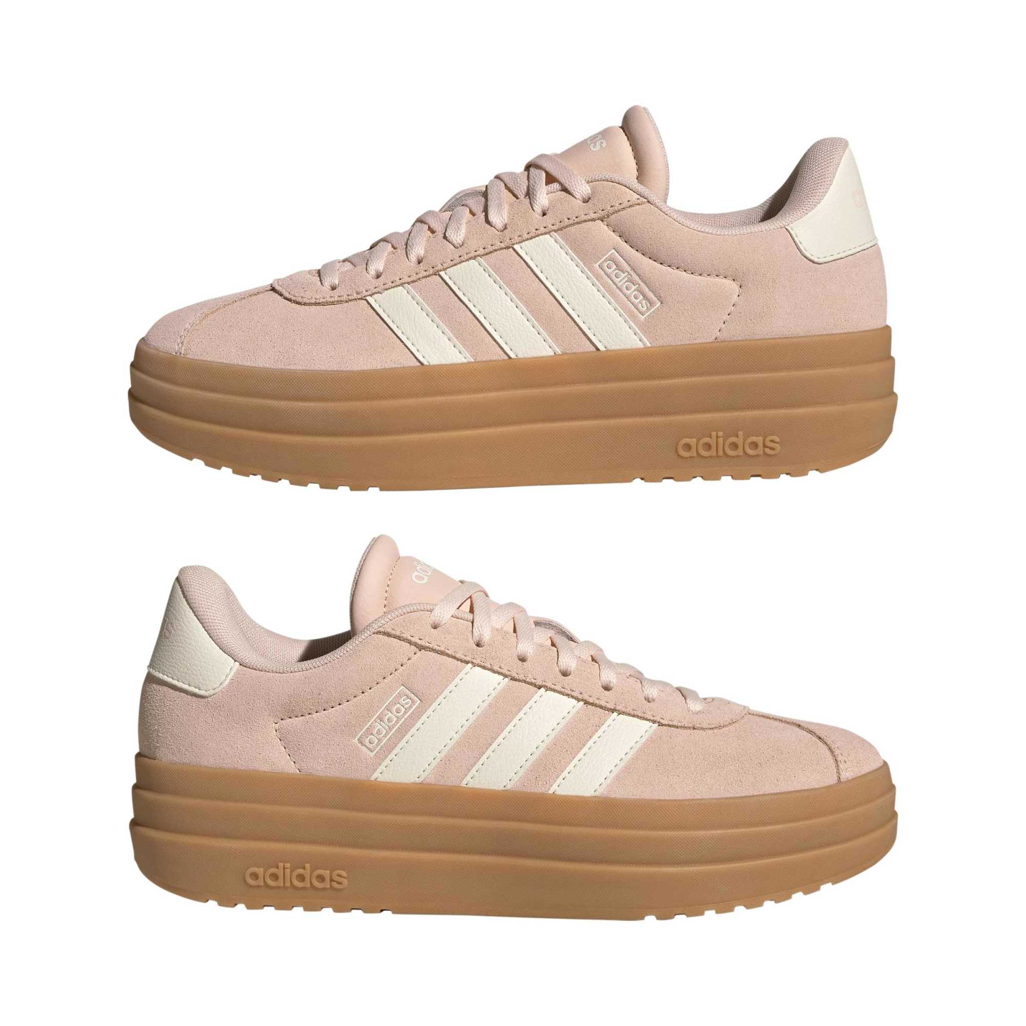Adidas Women's VL Court Bold Trainer Shoes Blush Pink