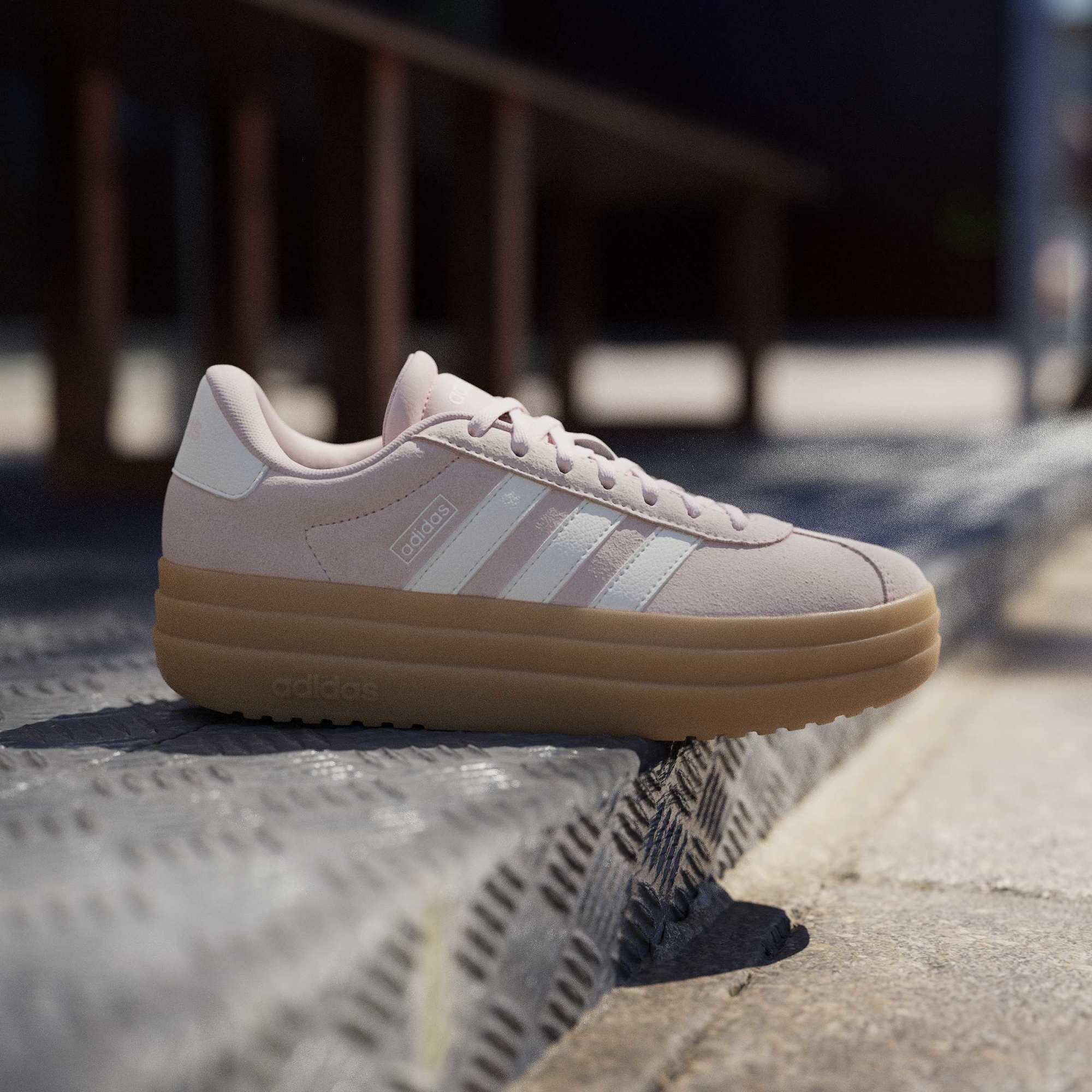Adidas Women's VL Court Bold Trainer Shoes Blush Pink