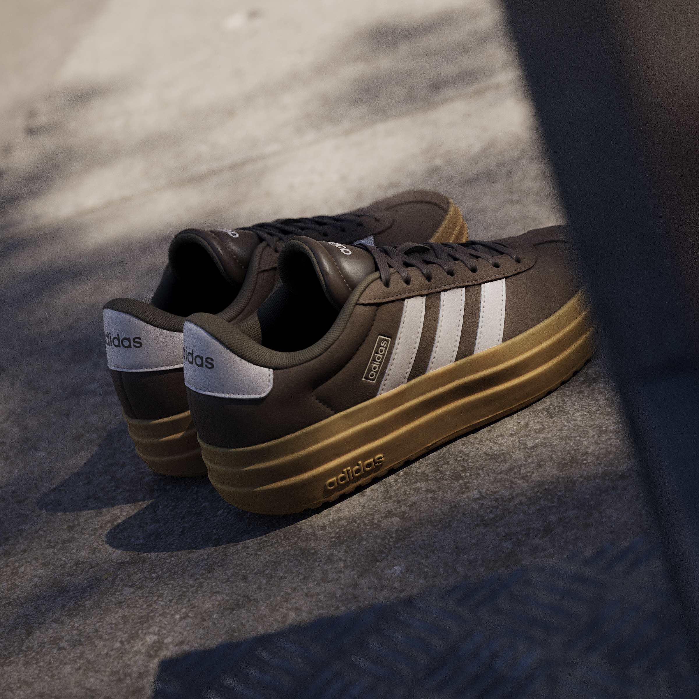 Adidas Women's VL Court Bold Trainer Shoes Earth Strada