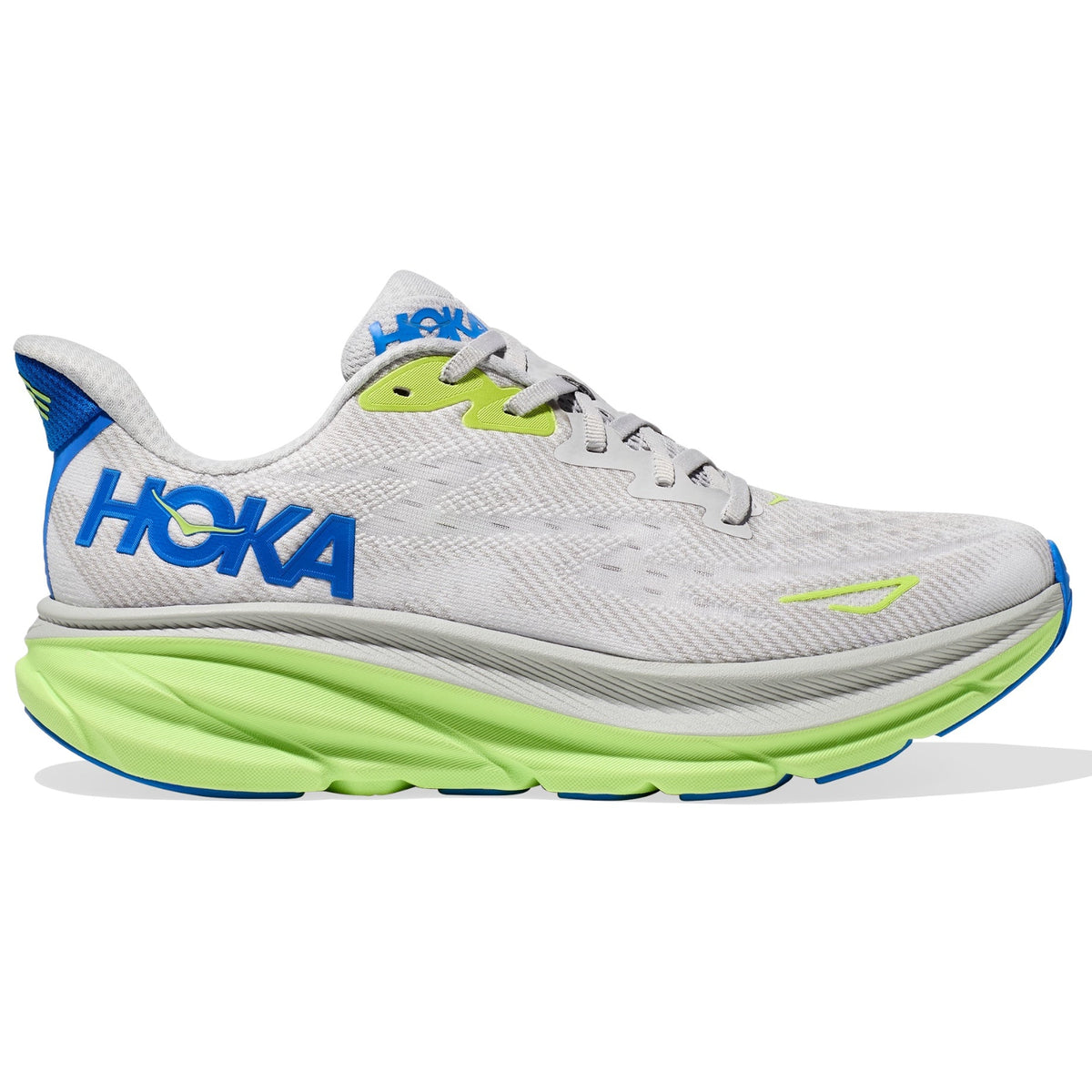 Hoka Clifton 9 Men's Road Running Shoes Grey Green