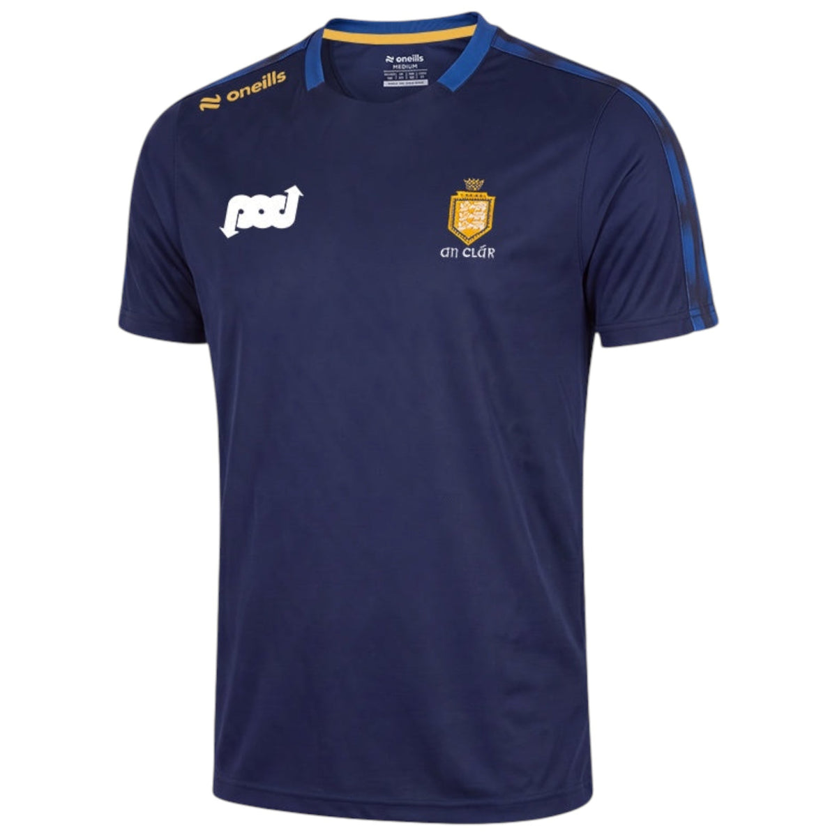 O'Neills Clare GAA Men's Imperium T-Shirt Marine Royal