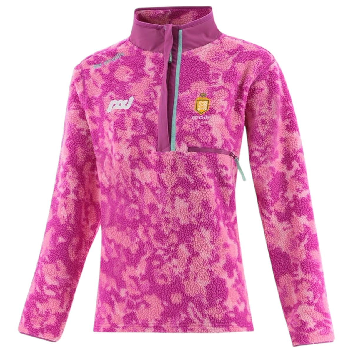 O'Neills Clare GAA Ladies Imperium Sherpa Half Zip Fleece Top