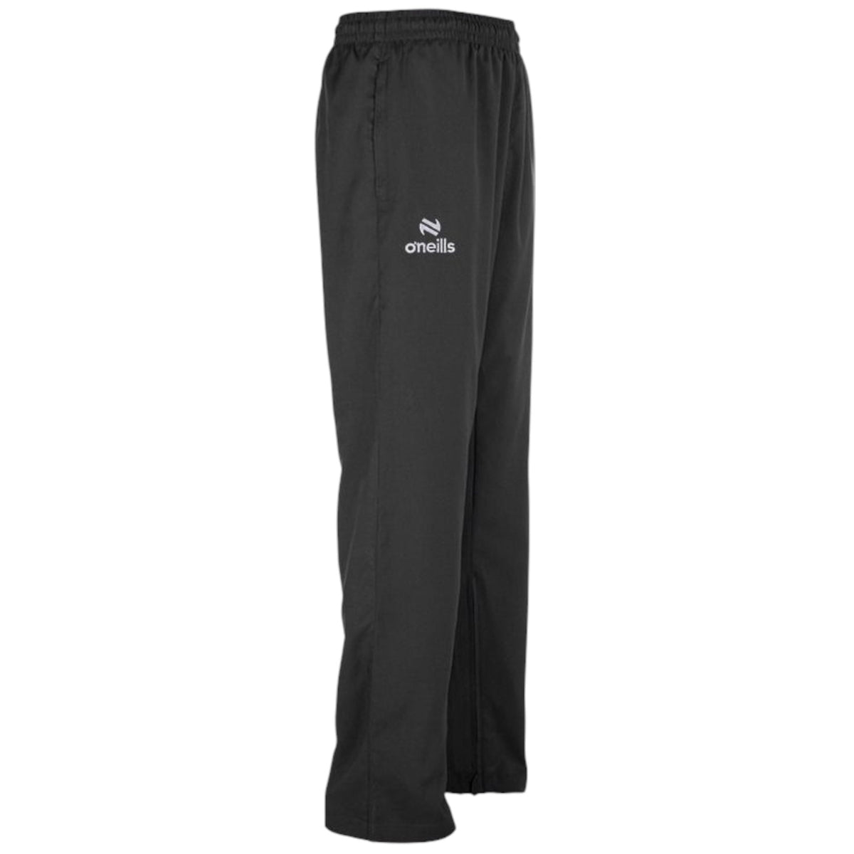 Black athletic pants with an elastic waistband and a white O'Neill logo on the left thigh, shown against a plain white background.