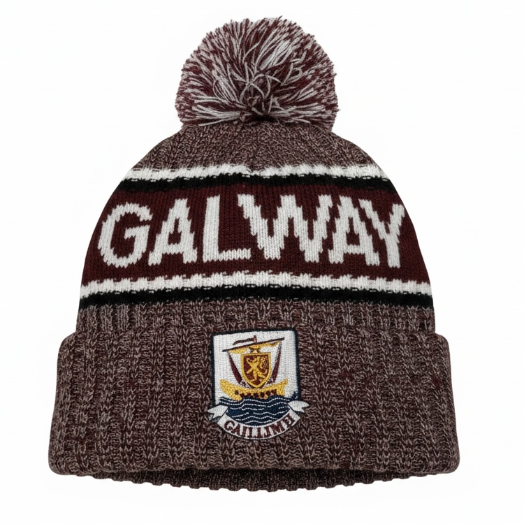 Vitalrate Galway Bobble Hat Maroon