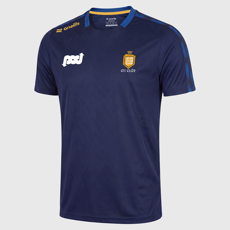 O'Neills Clare GAA Men's Imperium T-Shirt Marine Royal