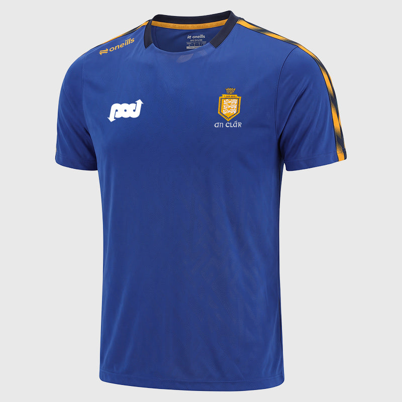 O'Neills Clare GAA Men's Imperium T-Shirt Royal Amber