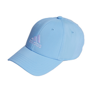 Light blue Adidas cap on a white background