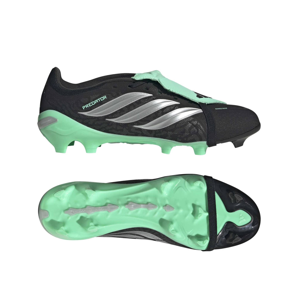 Adidas Predator League Fold-Over Tongue Firm Ground Football Boots Black Mint