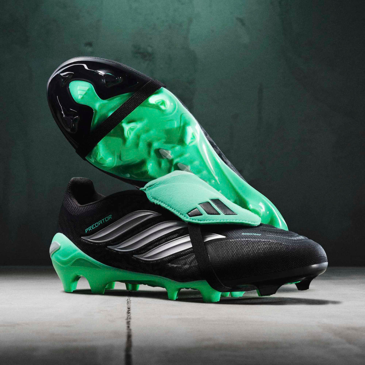 Adidas Predator League Fold-Over Tongue Firm Ground Football Boots Black Mint