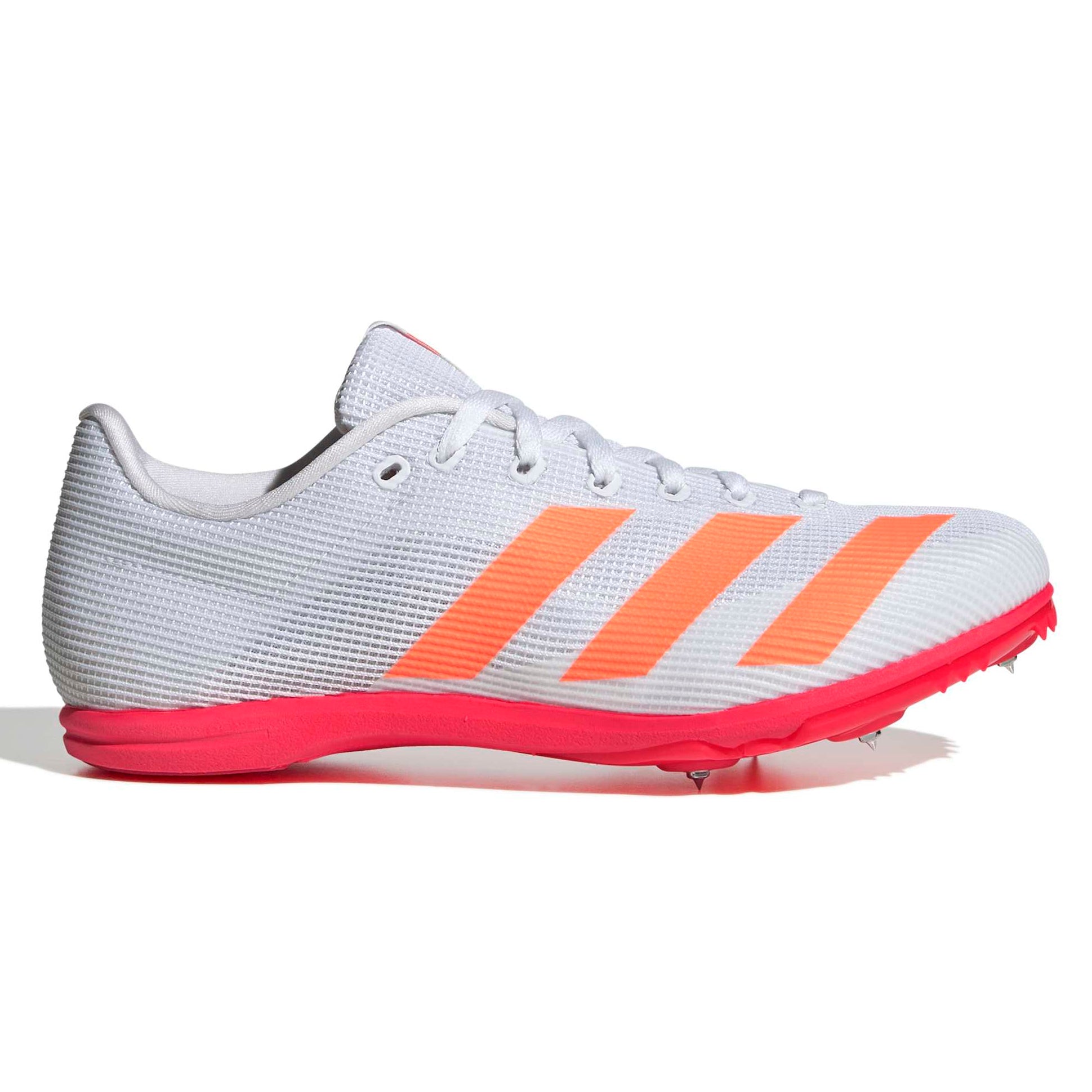 Adidas Allroundstar Junior Running Spikes White Orange